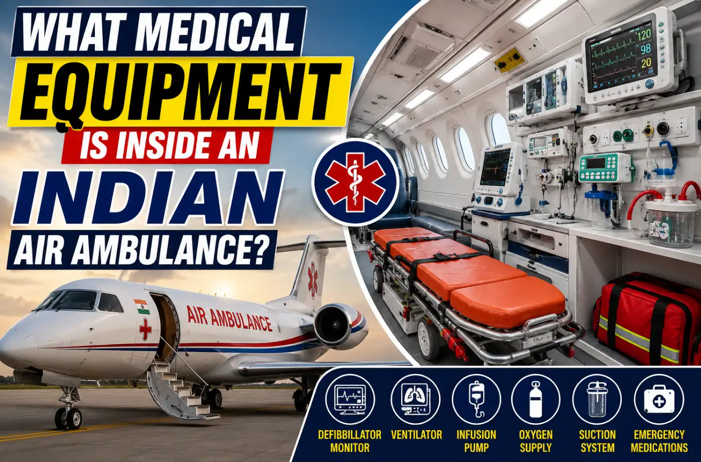 What Medical Equipment Is Inside an Indian Air Ambulance?